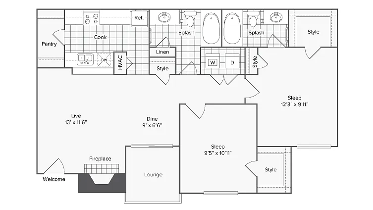 Floor plan Waco