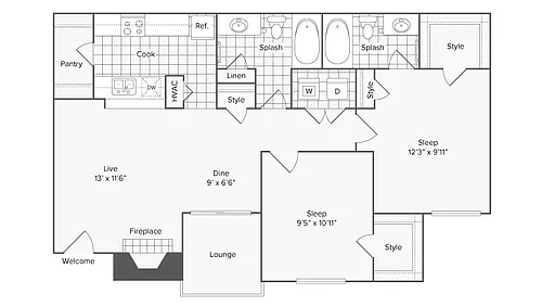 Floor plan Waco