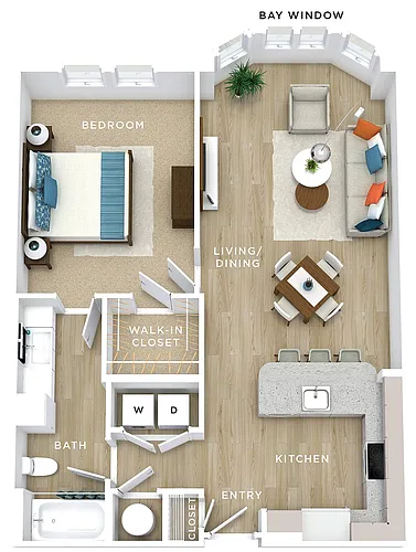Floor plan 1x1I