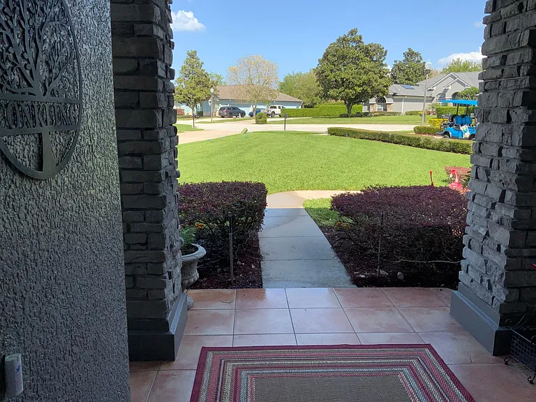 view from front door towards street