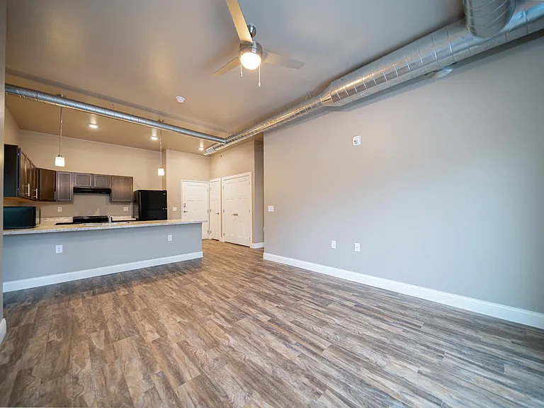 The Artesian: Living Room and Kitchen