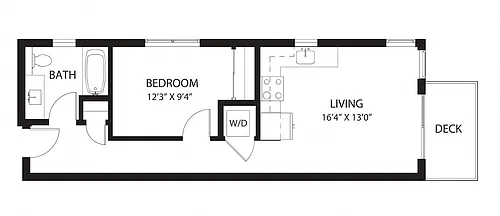 Floor plan C2 1X1