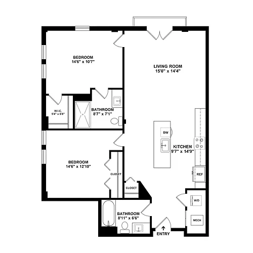 Floor plan 2B