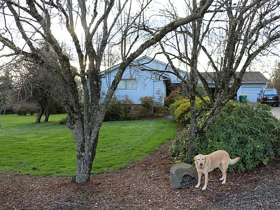 looking west from street