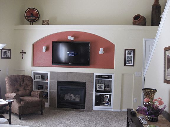 Vaulted ceilings for spacious feel