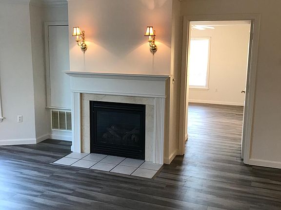 Gas fireplace is part of the living room