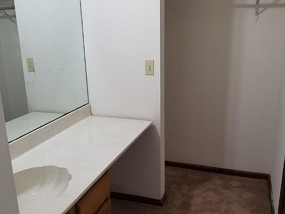 Sink in master bedroom closet