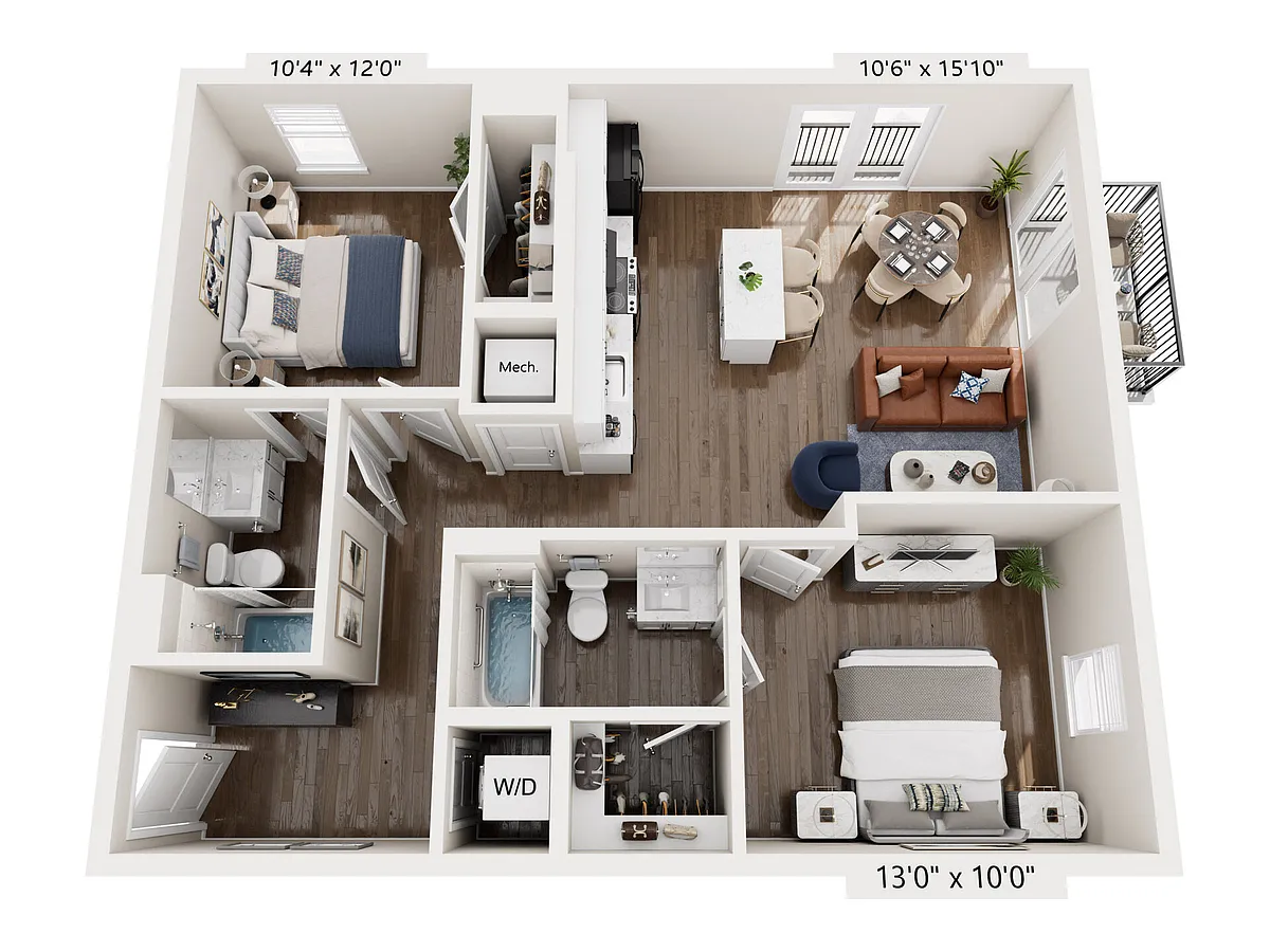 Floor plan B21C