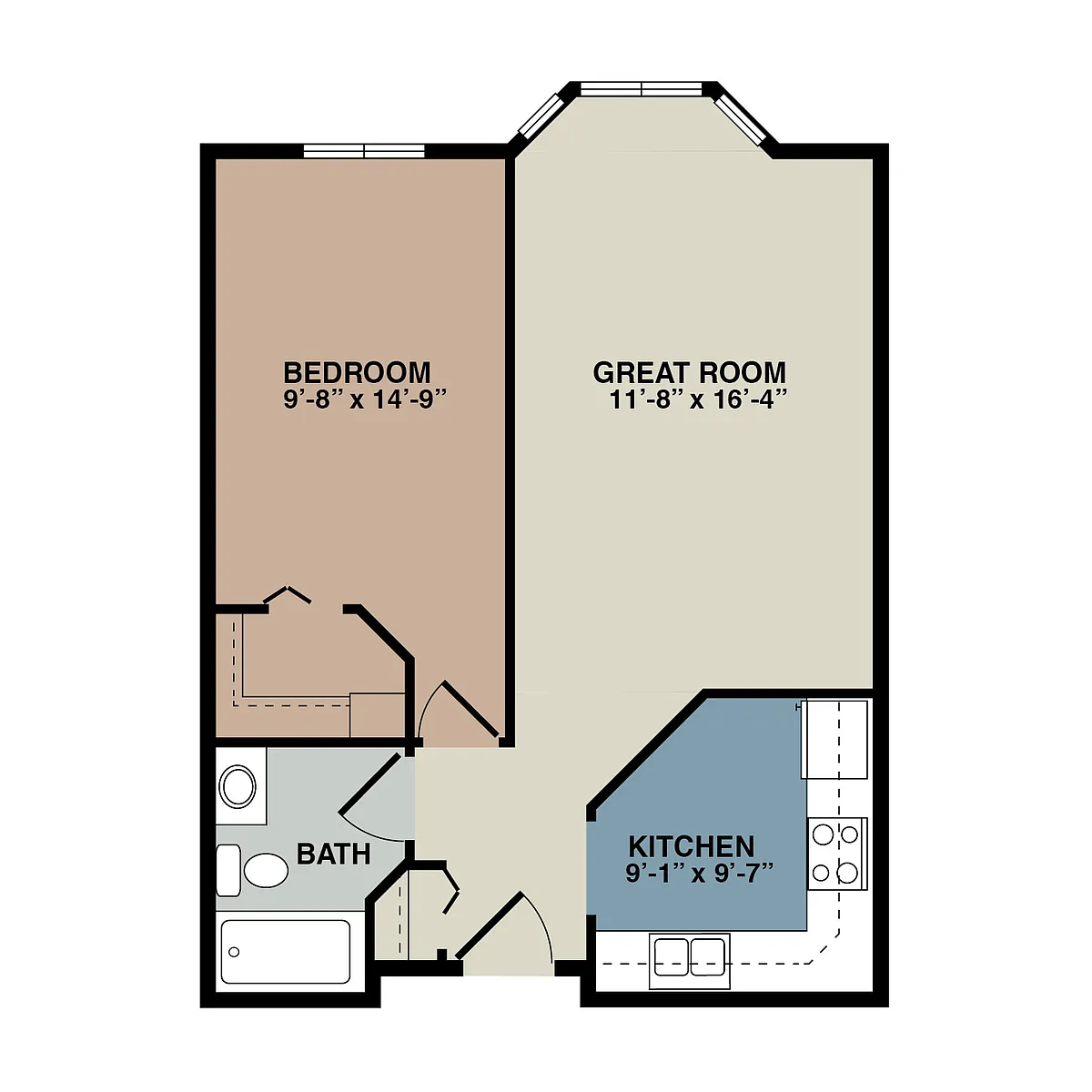 Floor plan Senior 1A