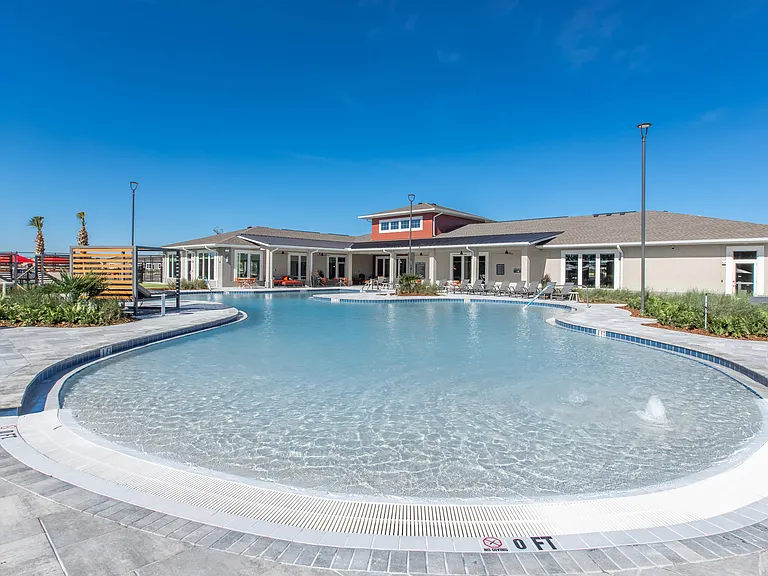 Beach Entry Pool with Lap Lanes
