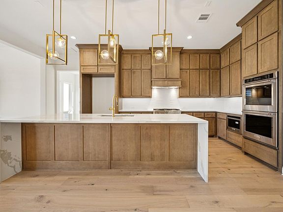 Spacious kitchen with large center island
