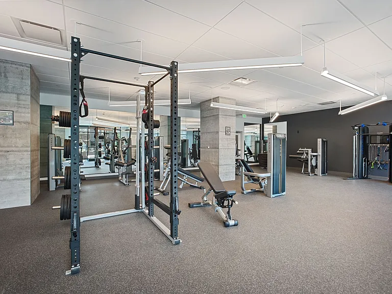 Break a sweat in our 2,400 sq. ft. fitness centerfully equipped with everything you need for a full-body workout.
