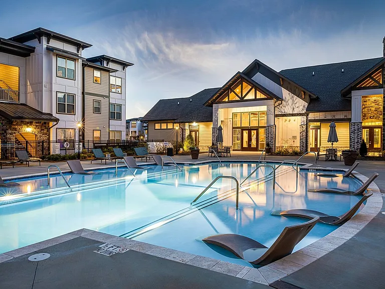 Apartments overlooking the pool