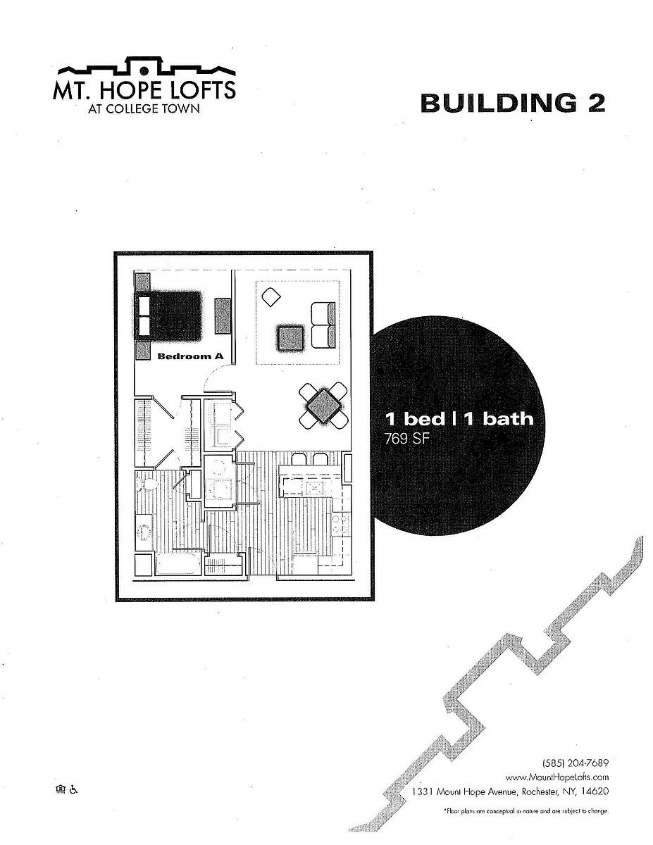 Floor plan 1/1 769