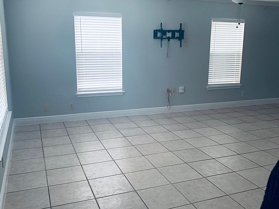 Large living room prewired for surround sound