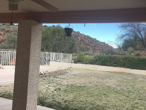Back yard and mountain views