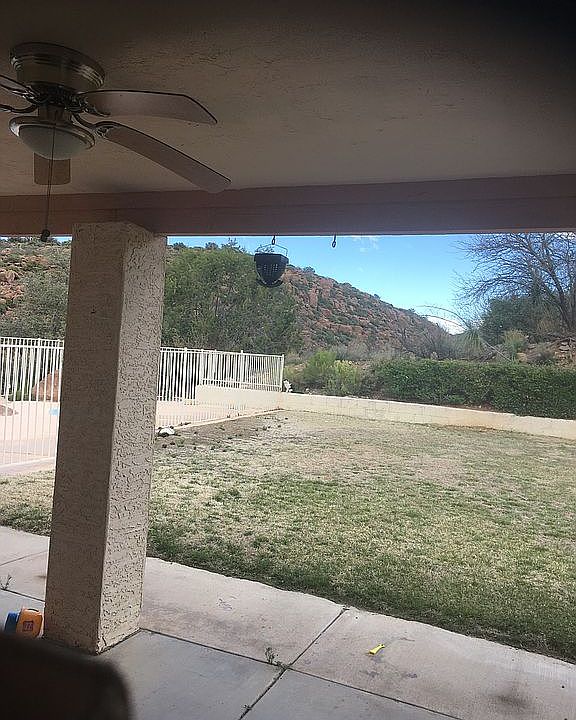 Back yard and mountain views