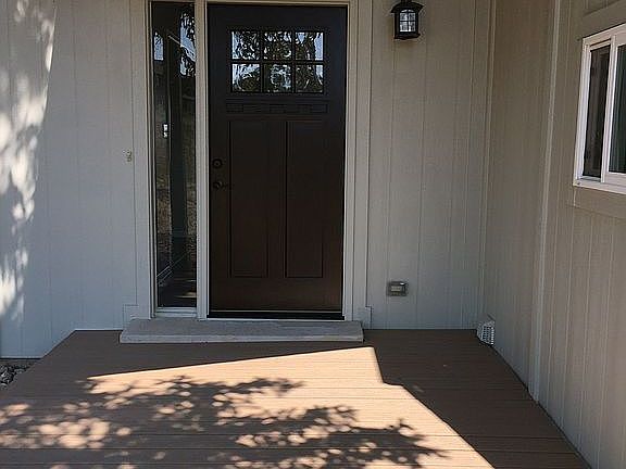 New front door and deck