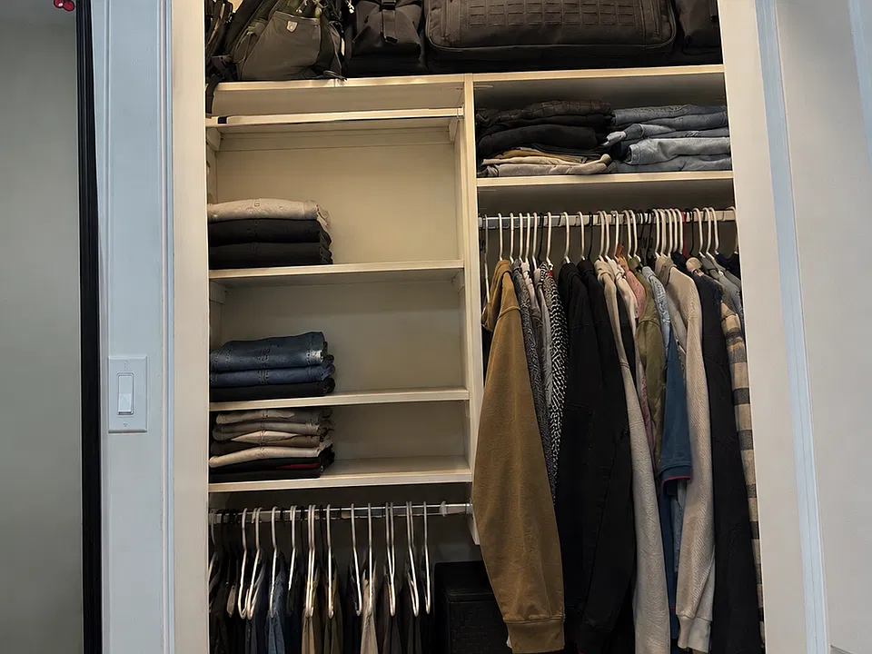 Closet in bedroom