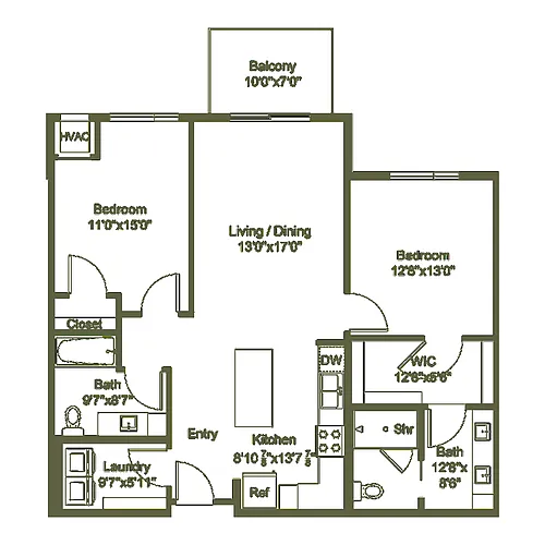 Floor plan Walker - C7