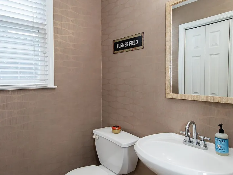 1/2 bath on the main level