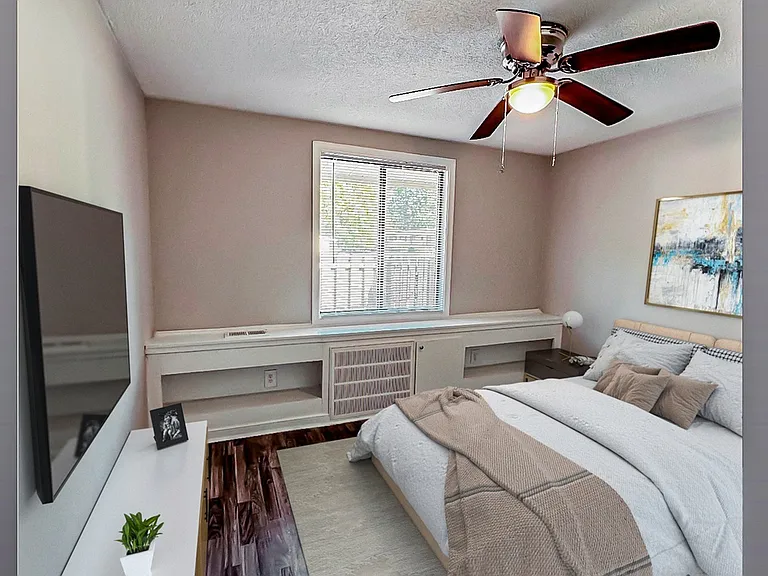 Relax in cozy bedrooms that offer plenty of storage and natural light, creating a perfect retreat at the end of the day.