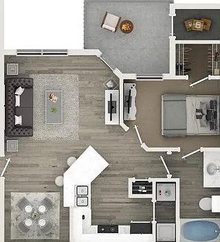 One Bedroom One Bath Floor Plan One Bedroom One Bath Floor Plan