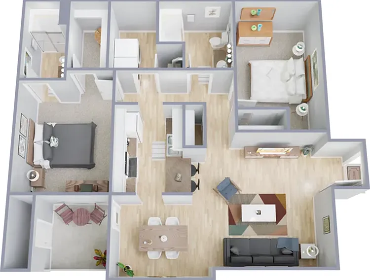 Two bedroom, two bath, 1,050 square foot apartment home Two bedroom, two bath, 1,050 square foot apartment home