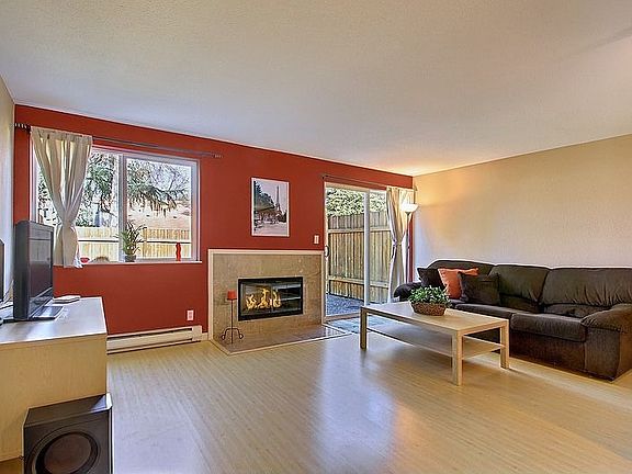 Enter to rich, mocha ceramic tile, bamboo style laminate floors