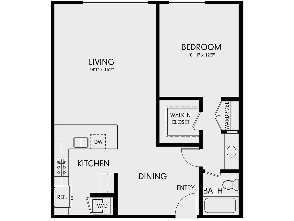 Floor plan 1B