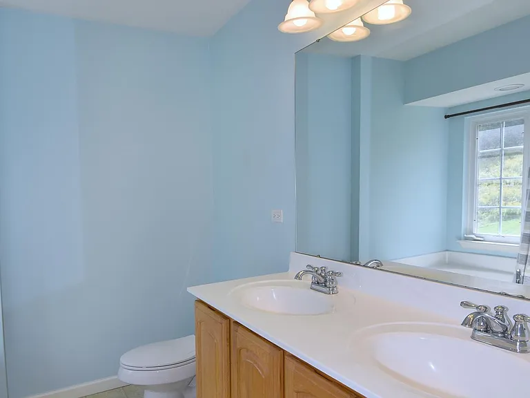 Double vanity in the master bath