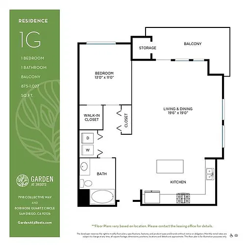 Floor plan 1G