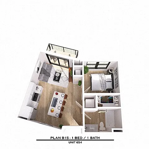 Floor plan B15 1X1