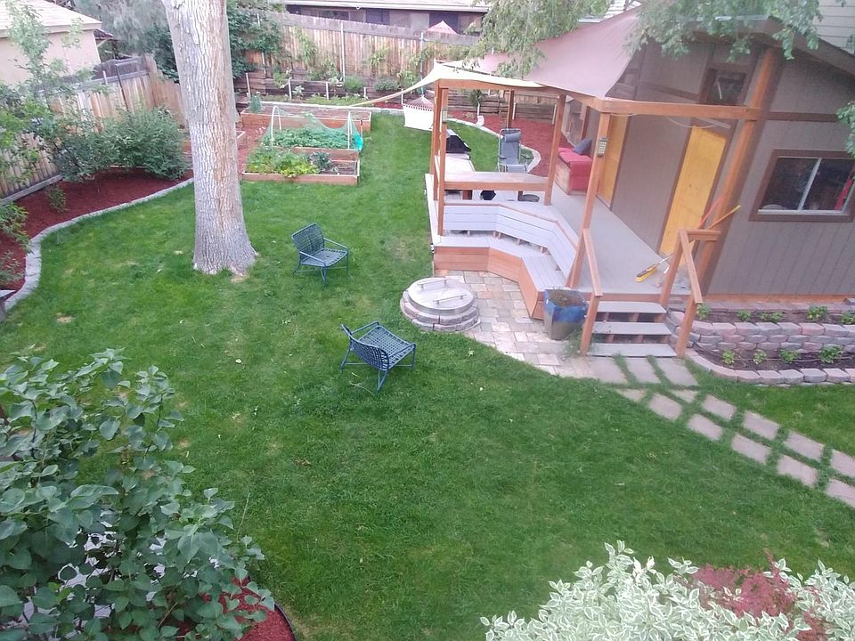 Back yard and storage shed
