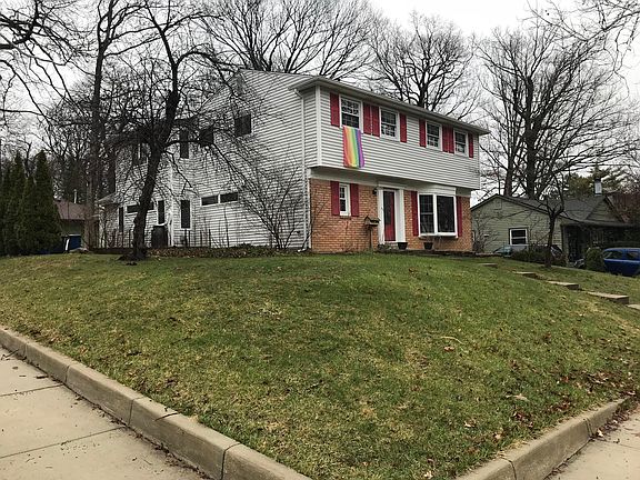 Side view of the house from the street. It's a corner lot wi