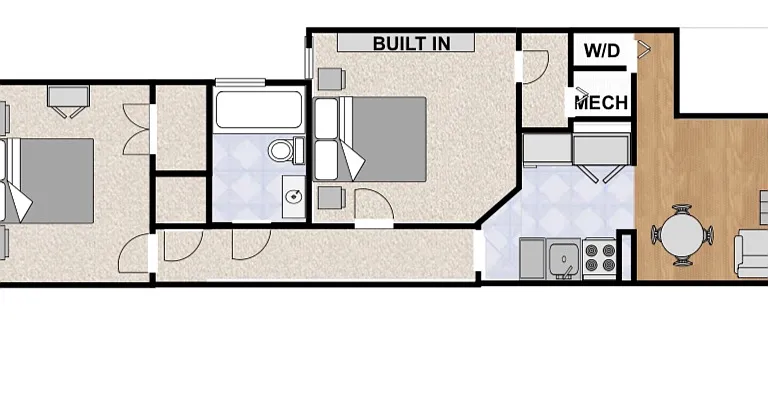 Floorplan of the apartment.