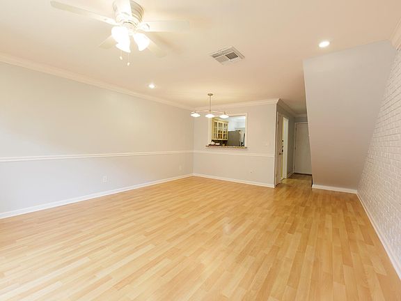 Living room and dining room