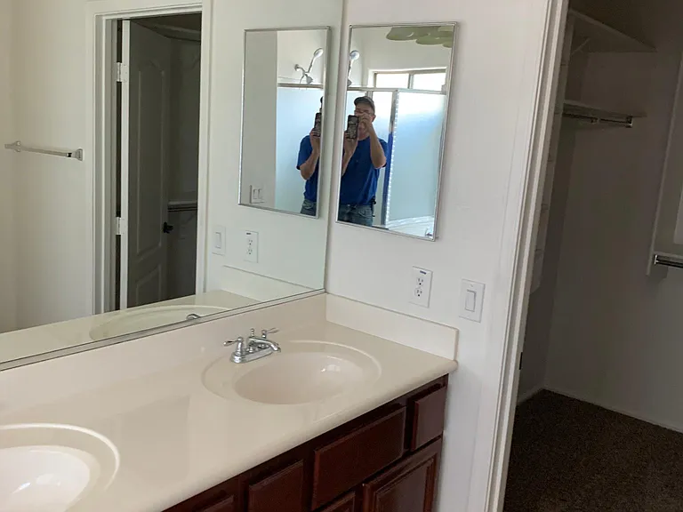 Master bath double sink