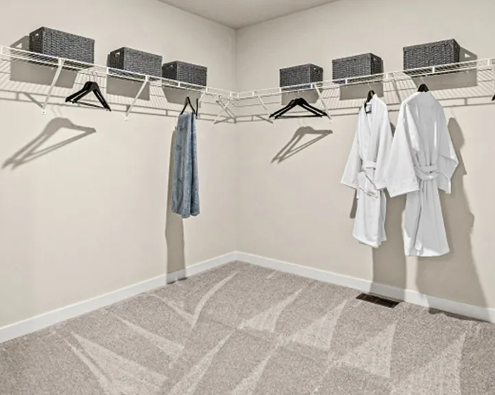 Master Bedroom Walk-in closet, Staged Pic from Model home