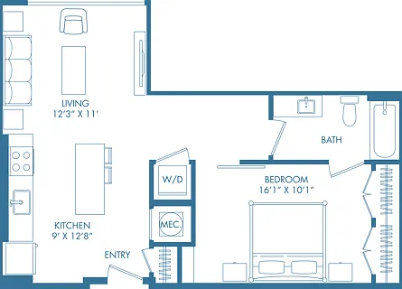A5U| studio | 695 Sq Ft A5U| studio | 695 Sq Ft