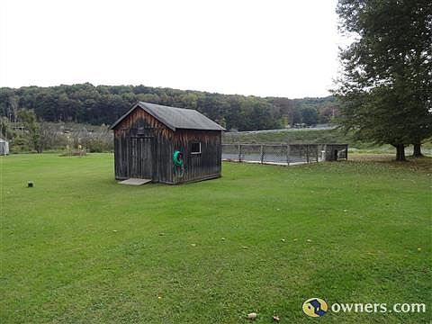 shed and pool