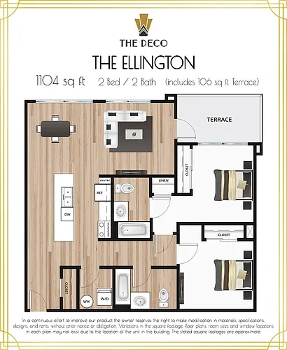 Floor plan The Ellington