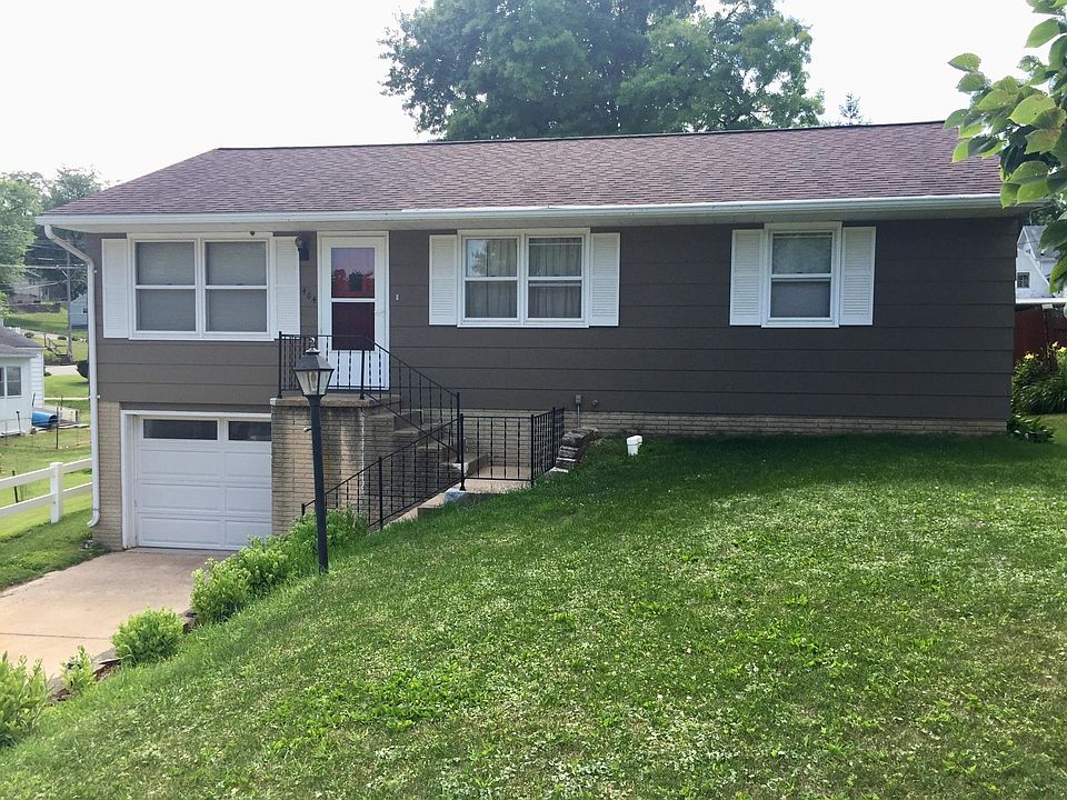 This is the front of the home with attached garage facing Pr