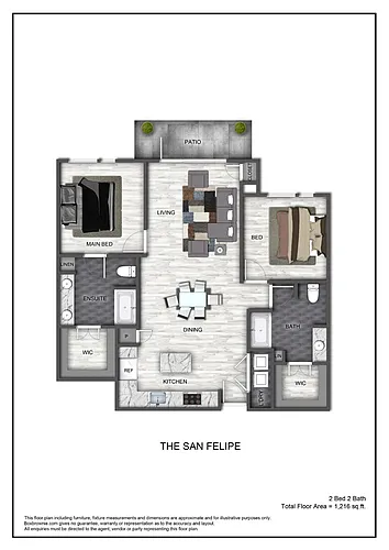 Floor plan The San Felipe