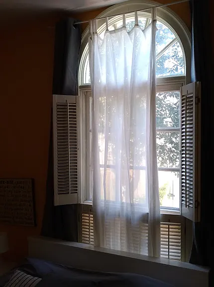 bedroom at dusk