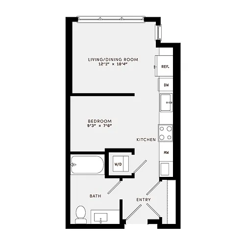 Floor plan JR1A ANSI