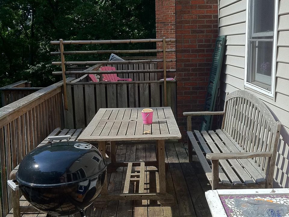 back deck. Furniture not included