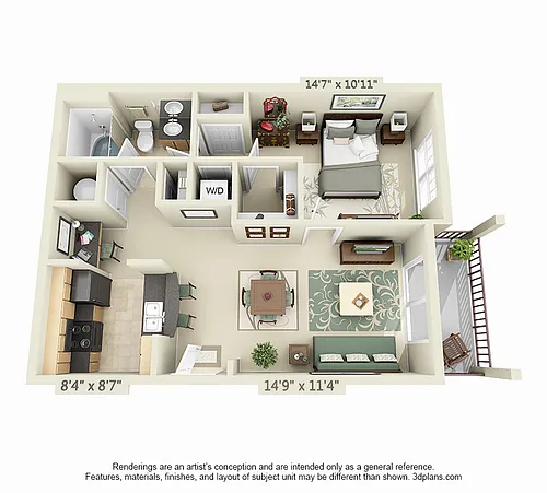 Floor plan Solano- Renovated