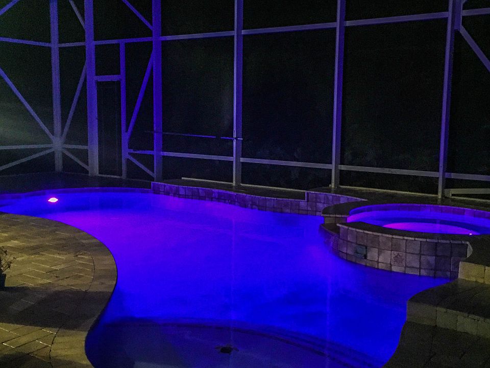 Night View Salt Water Pool 