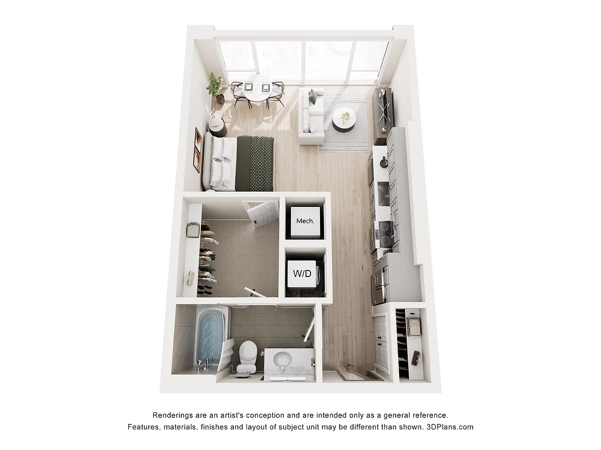 Floor plan Studio A